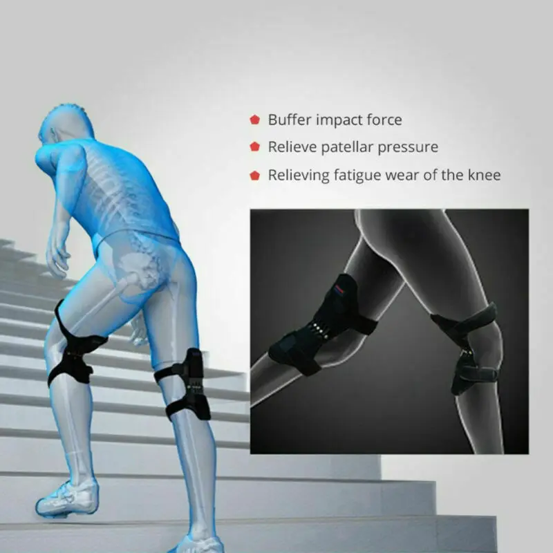  Dropshipping Joint Support Knee Pads Power Lift Breathable Non-Slip Powerful Rebound Force Knee Boo