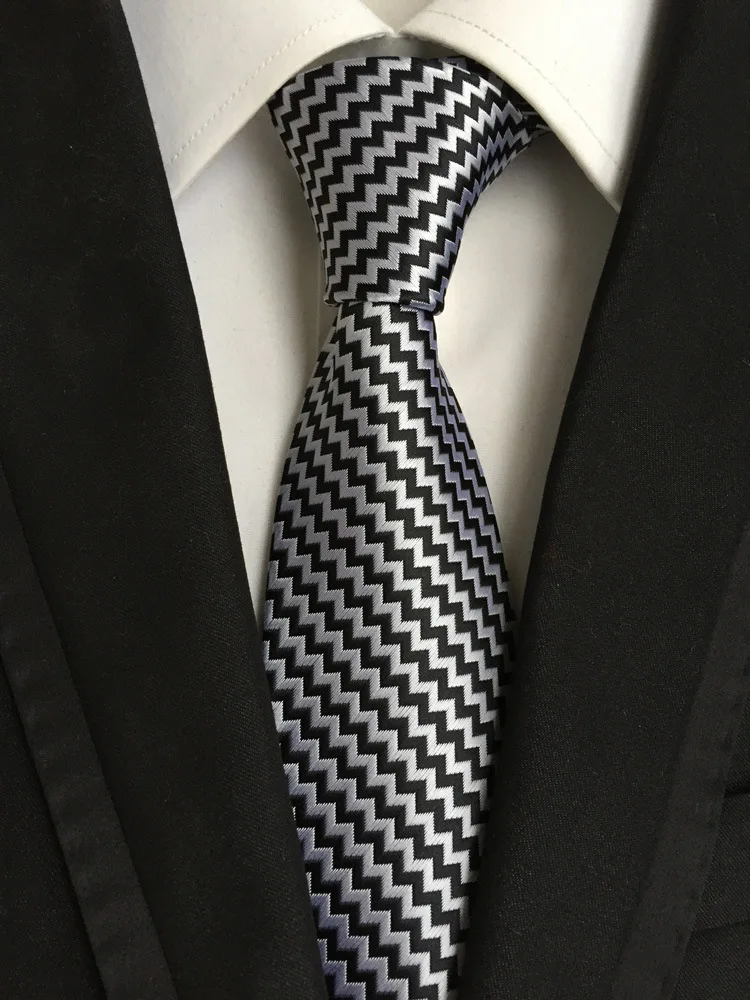 Necktie Мужской Жаккардовый тканый полосатый клетчатый цветочный Свадебный Праздничный узкий галстук на шею из полиэстера 8 см Шелковый Цветочный деловой ГАЛСТУК - Цвет: Necktie