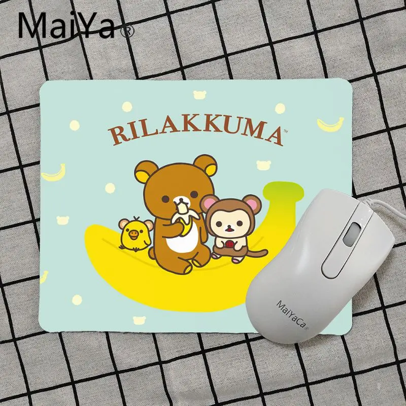 Maiya Одежда высшего качества с медвежонком-рилаккумой геймера Скорость мыши Розничная небольшие резиновые Мышь pad Лидер продаж,, игровой коврик Мышь - Цвет: No Lock Edge25x29cm