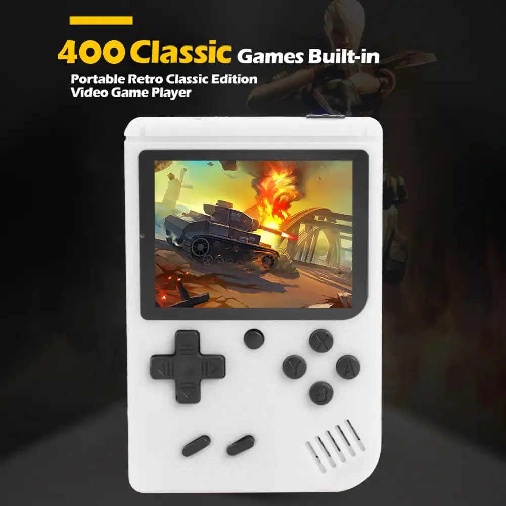 Portable 3 inch Handheld Game Player Retro FC Game Console Built-in 400 Games 8 Bit Game Player Digital Multi-platform Device