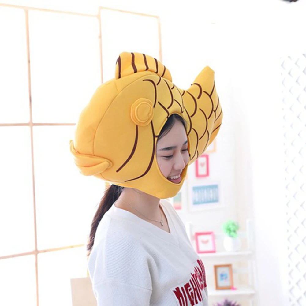 Animal Bream Snapper Taiyaki костюмы для косплея аксессуары Головные уборы плюшевые игрушки для взрослых и детей модная шляпа Кепка реквизит для фотосессии Oct4