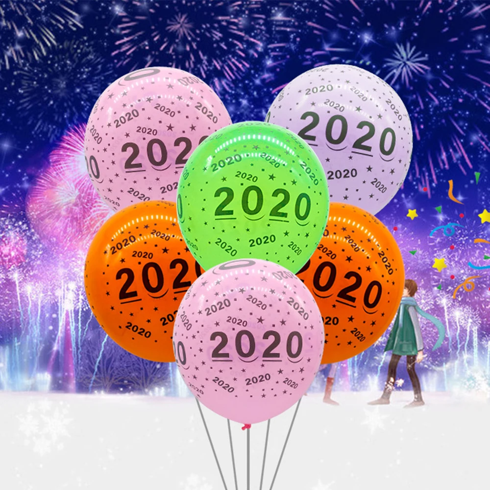YORIWOO 10pcs Latex Balloon Air Happy New Year Baloons Merry Christmas Decorations For Home Xmas Tree Ornament Ballon