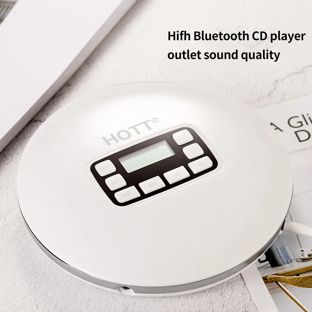 Светодиодный Bluetooth CD-плеер для взрослых, для детей, студентов, подарок, портативный, беспроводной, противоударный