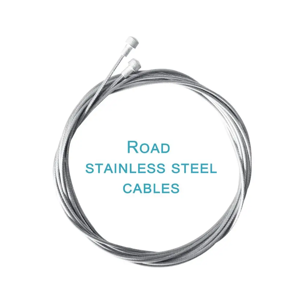 Stainlesssteel Road Велосипед нержавеющая Сталь переключения Шестерни кабель сердцевина, Внутренний провод Сталь горного велосипеда, высокая прочность линия одежды из 2 предметов - Цвет: Stainlesssteel Road