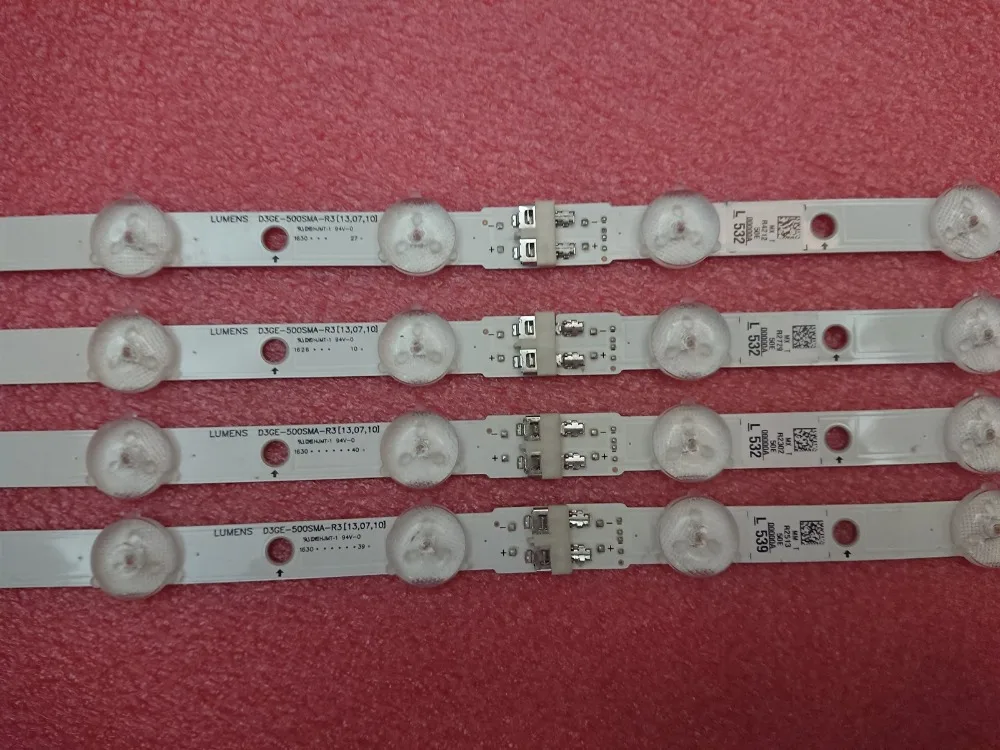 Партиями по 5 комплектов = 40 шт. светодиодный полосы для samsung UN50J6200 D3GE-500SMA-R3 D3GE-500SMB-R2 2013SVS50_3228N1_B2_R07 L08 LM41-00001Q 00001Z