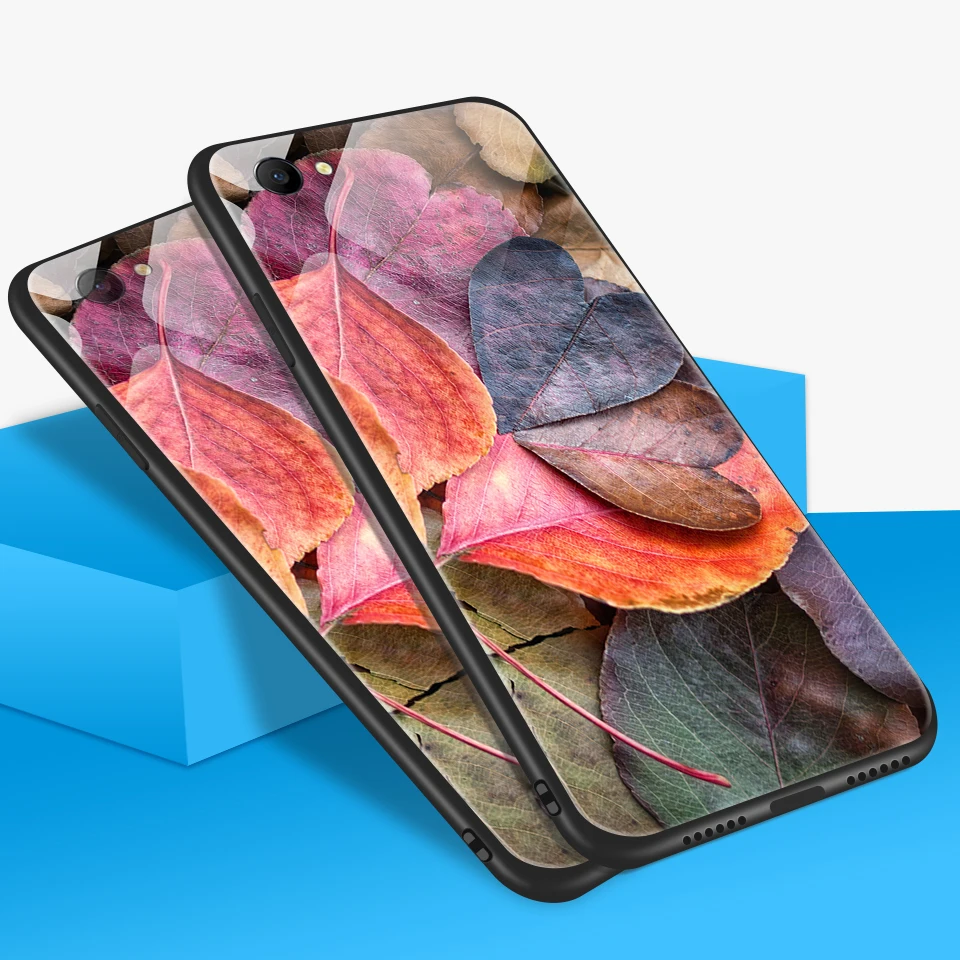 Для oppo A3 A3S A39 A5 A7 A57 закаленное Стекло чехол для телефона для oppo AX5 AX7 мягкие edge чехол для телефона CPH1803 1901 1701 защитный чехол-раковина