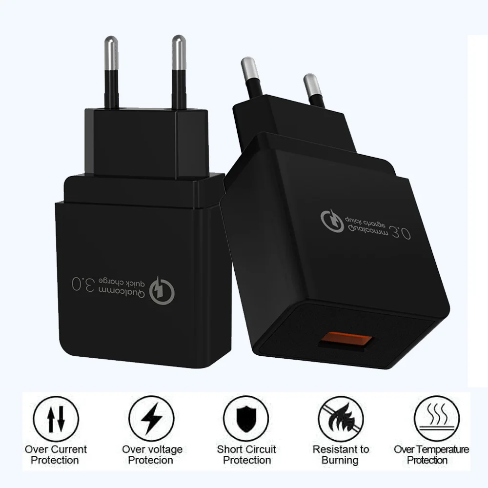 FDGAO Быстрая зарядка 3,0 USB зарядное устройство QC3.0 Быстрая зарядка универсальное настенное зарядное устройство для iphone X samsung S10 S9 Xiaomi Mi 9 адаптер