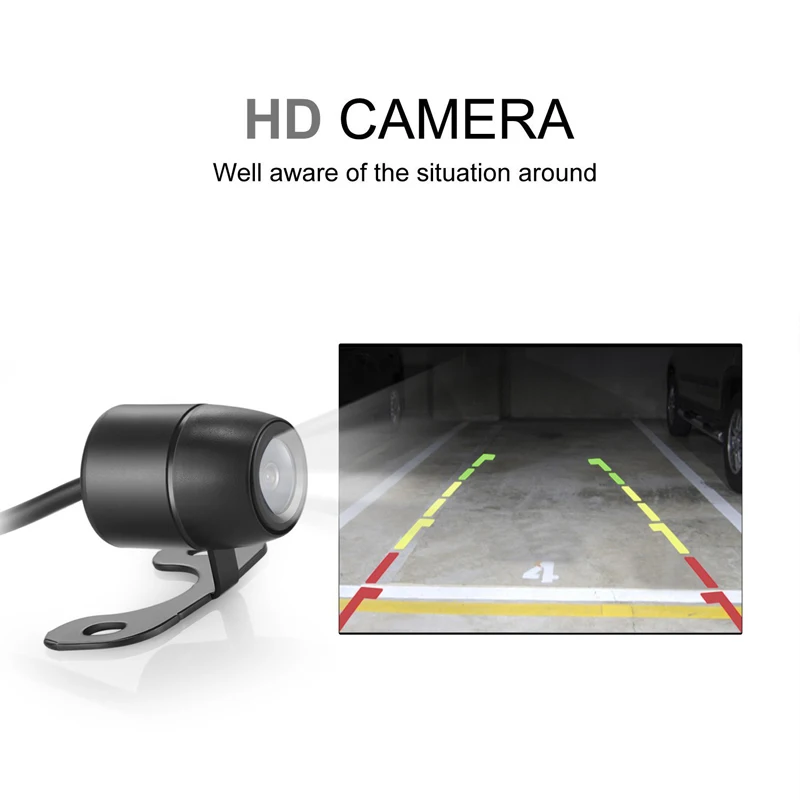 Universal Vehicle Camera Car Front and Rear View Camera 120 Wide Angle Auto CCD HD Backup Reverse Parking Camera Waterproof