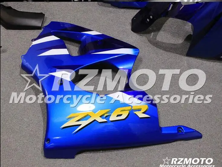 Мотоциклетный обтекатель abs комплект для ухода за кожей Kawasaki Ninja ZX6R 636 2000 2001 2002 корпусные детали пресс-форм blueStore № 0040