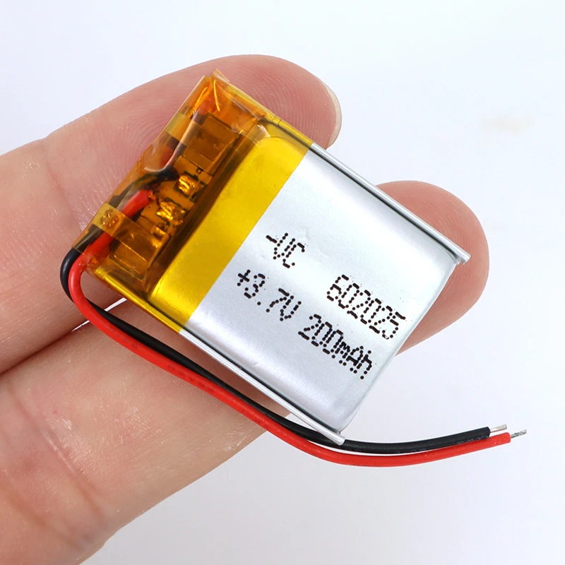 Batería recargable de polímero de litio para reloj inteligente PSP, 3,7 V, 200mah, 602025, lámparas LED, altavoces Bluetooth, Mini cámaras|Baterías recargables| AliExpress