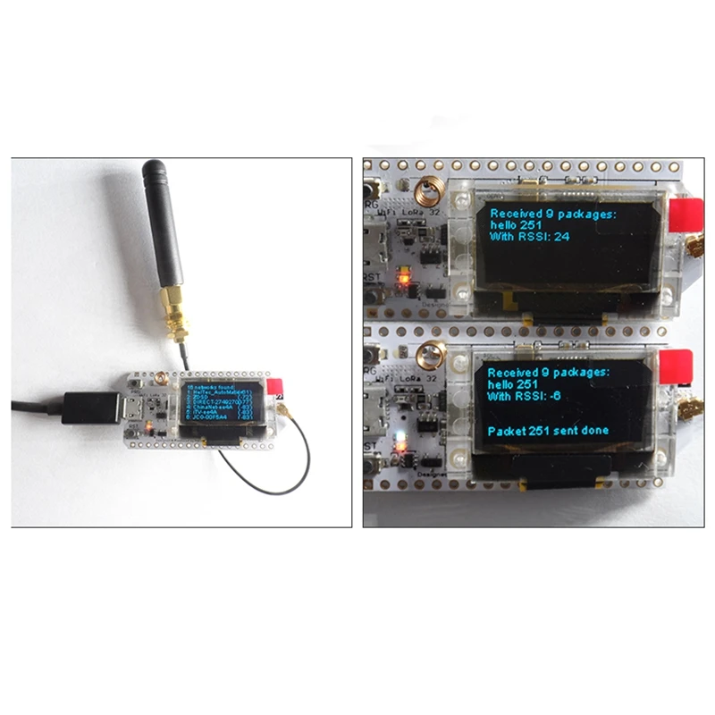 2 шт. 868 915 МГц SX1276 ESP32 LoRa 0 96 дюймовый синий oled дисплей Bluetooth WIFI Lora Kit 32 модуль IOT Development