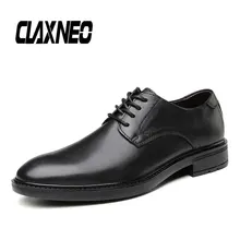 CLAXNEO/мужские кожаные модельные туфли; сезон весна-осень; Мужская официальная обувь; оксфорды из натуральной кожи; Мужская Свадебная обувь; большие размеры