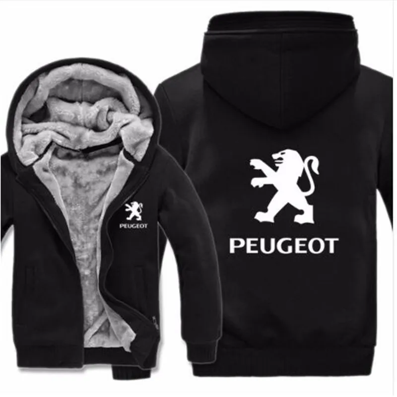 Логотип peugeot, толстовки, куртка, зимний мужской пуловер, Мужское пальто, повседневная шерстяная подкладка, флисовые толстовки peugeot