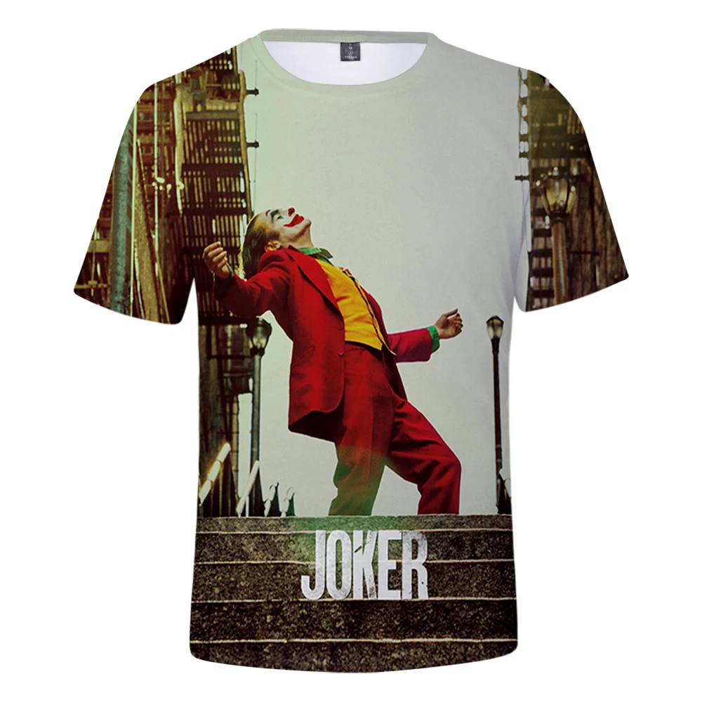 Frdun Tommy Movie Joker Joaquin Phoenix Arthur Fleck 3D print t-shirt Men/Women summer Casual Short Sleeve t shirt Clothes