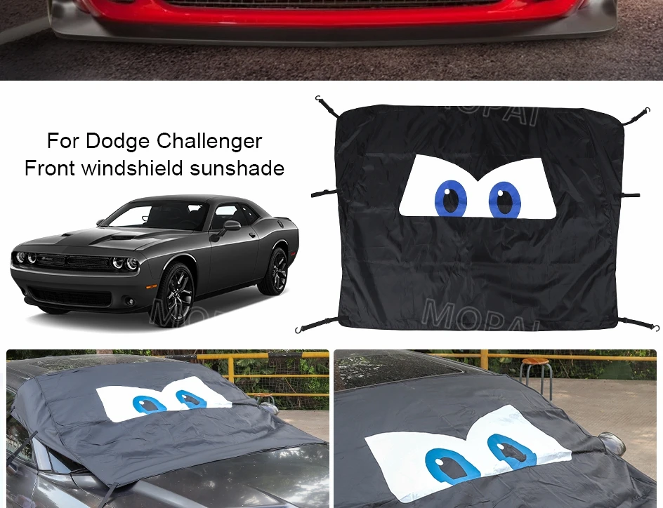 MOPAI Защита от солнца на лобовое стекло для Dodge Challenger, защита от снега, УФ-лучей, солнцезащитный козырек для Dodge Challenger