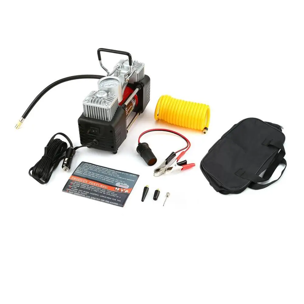 12V 150PSI Портативный аварийного сверхмощный 2 цилиндра автомобильный воздушный компрессор шин насос Универсальный для автомобилей грузовых велосипедов
