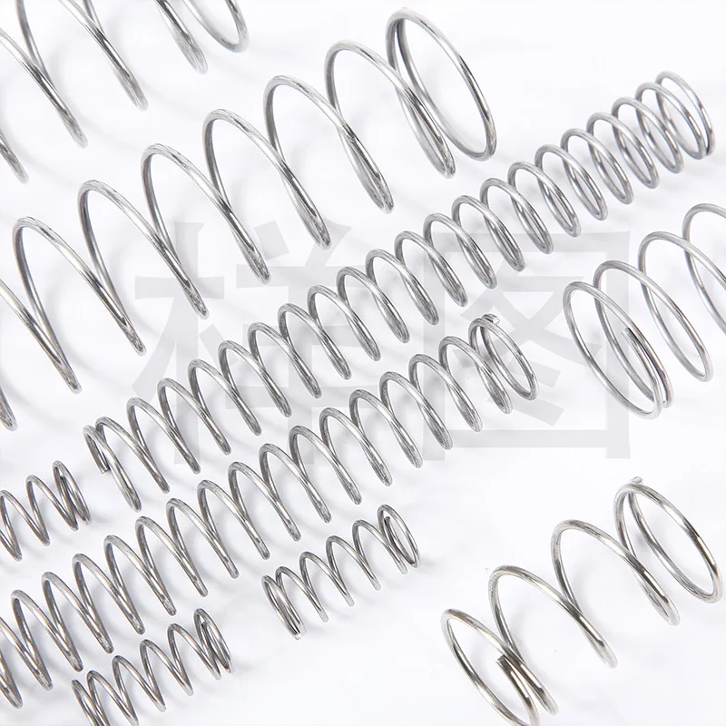 Stainless Steel Compression Spring Wire Diameter 0.4mm 0.5mm Shock Absorbing Return Spring Damping Pressure Spring Custom
