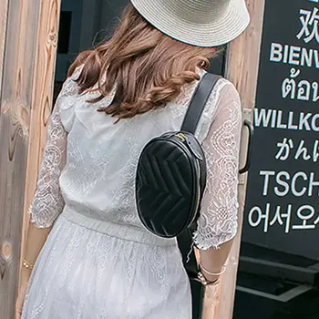 

Women Waist Fanny Pack PU Leather Pouch Belt Hip Chest Crossbody Shoulder Purse