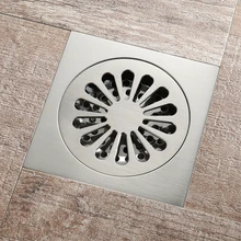

Bathroom Floor Drain Deodorant Waste Drain Strainer Cover Bathroom Floor Drain High Quality Brushed Copper Balcony