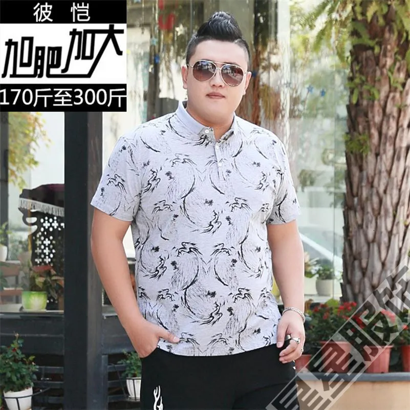 10XL 8XL 6XL 5X Футболка Мужская модная футболка в горошек с коротким рукавом мужская летняя деловая Повседневная мужская футболка Топ Футболка Homme