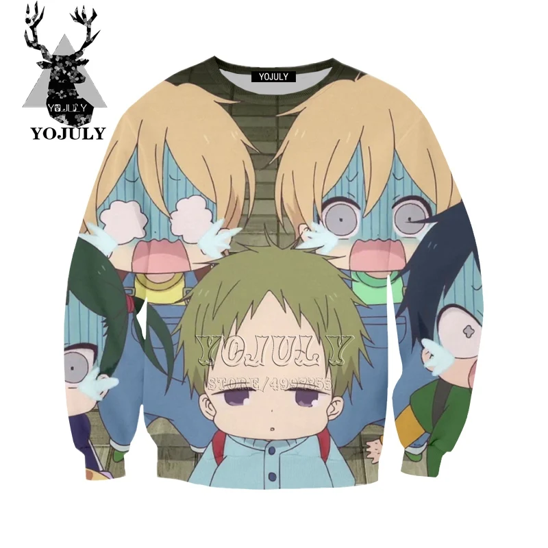 YOJULY/Новая Детская толстовка с 3D-принтом для папы, Gakuen dad детская одежда для мальчиков и девочек, подростков, братьев топы с длинными рукавами, modis SW99