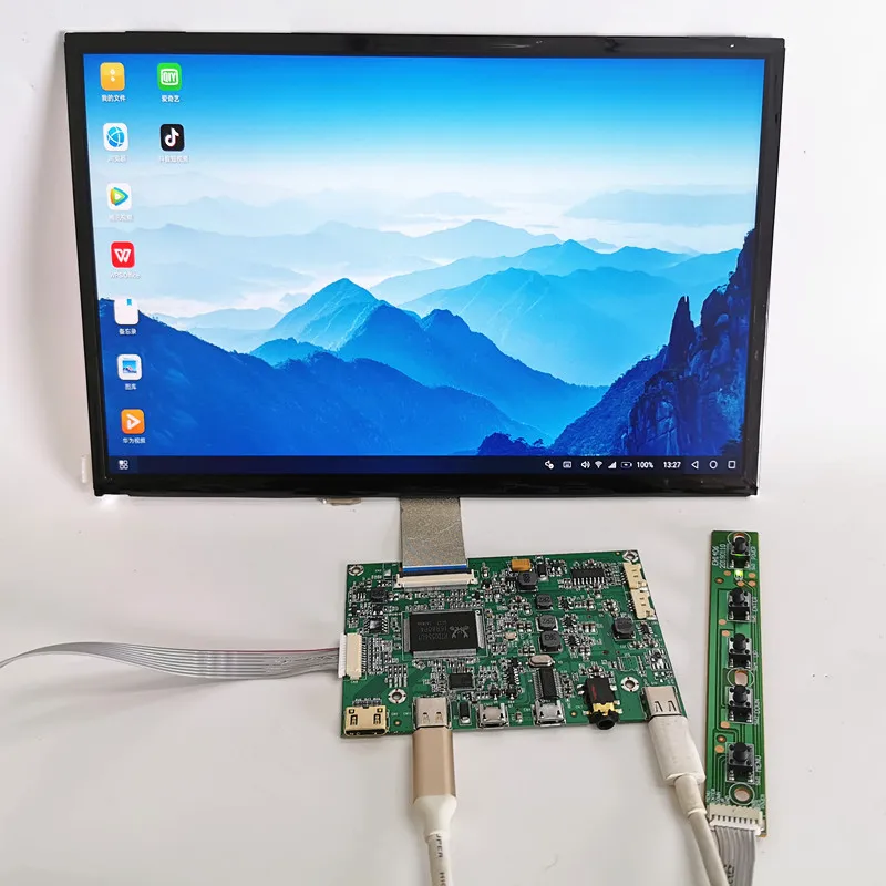 Мини-hdmi+ тип-c+ Аудио ЖК-плата драйвера+ 10,1 дюймовая ЖК-панель VVX10T025J00 2560*1600 2K lcd DYI комплекты для Raspberry Pi 3B 2