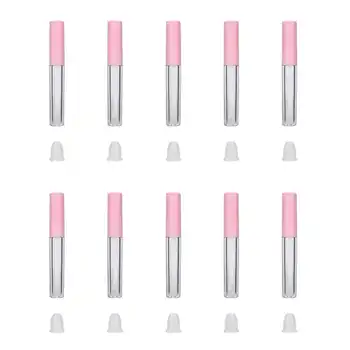 

10pcs 5ml Lip Gloss Tube Lip Glaze Empty Bottle Balm Container Clear Refillable Lip Gloss Tube Lip Glaze Tube Bottle