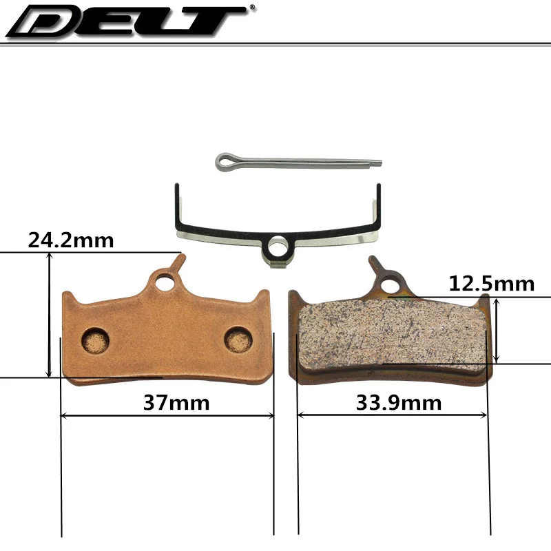 1 пара MTB велосипеда дисковые Тормозные колодки pin для Shimano DEORE M755 M756 DEORE HOPE Mono M4 HOPE M4 металлические велосипедные прокладки