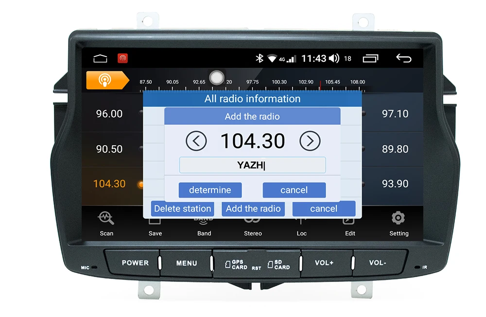YAZH 8,0 ”ips Android 8,1 Авторадио плеер для Lada Vesta с 4 Гб 64 Гб Восьмиядерный дисплей/Bluetooth 5,0