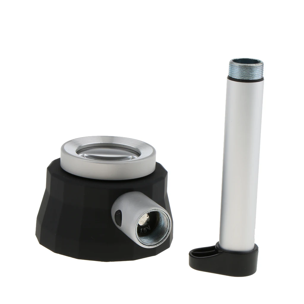 Handheld Magnifier Magnifying Glass With LED And UV Light Magnification 30X