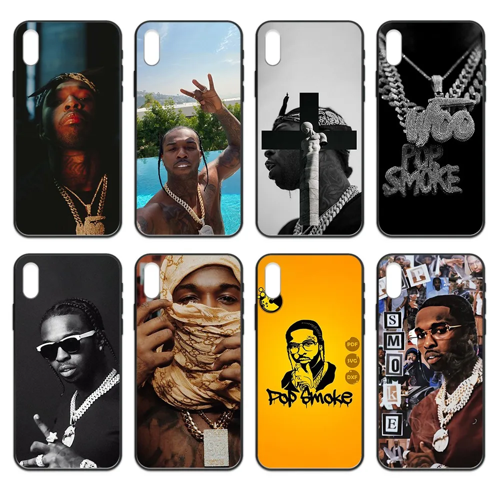 Pop Smoke Rapper pretty Чехол для мобильного телефона черный чехол Корпус iphone 4 4s 5 5S SE 5C 6 6S 7 8
