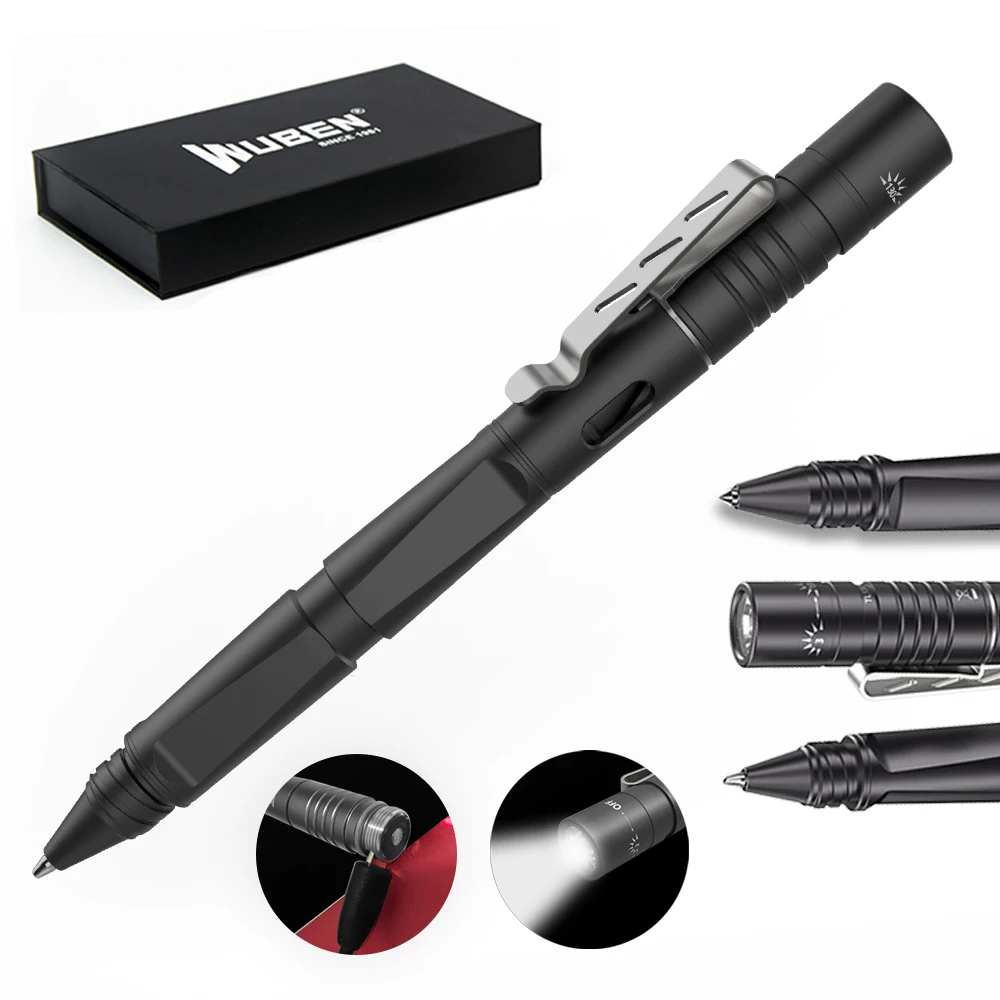 Светодиодная ручка Wuben фонасветильник фонарик для самообороны USB-зарядка
