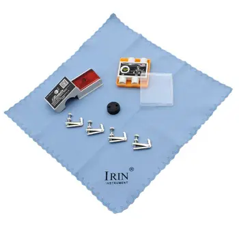 

Violin Accessory Cleaning Cloth Mute Pad Tuner Tuning Flute Rosin Kit For Violin