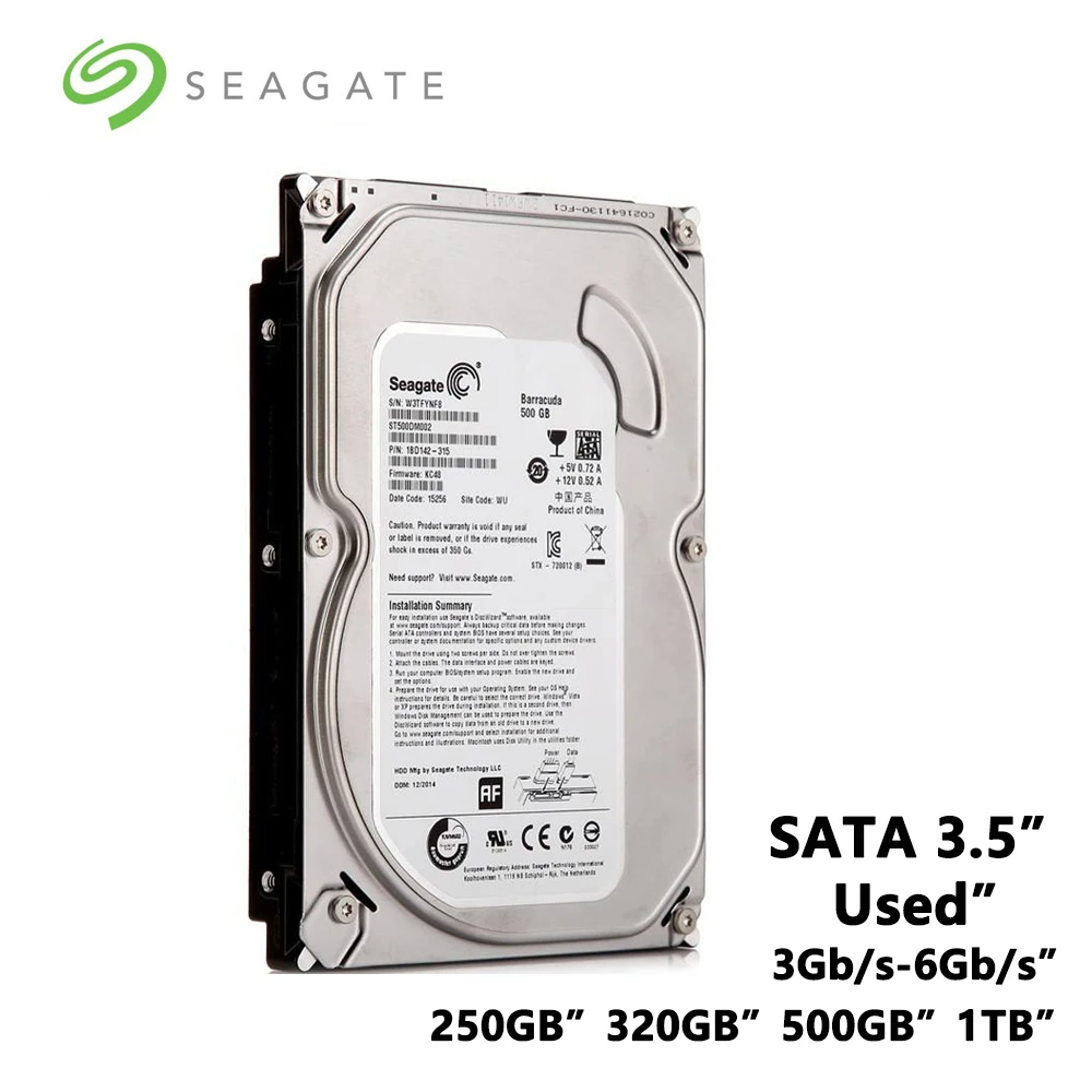 Seagate 250 ГБ 320 500 Гб ТБ настольный ПК 3 5 дюйма внутренний механический жесткий диск