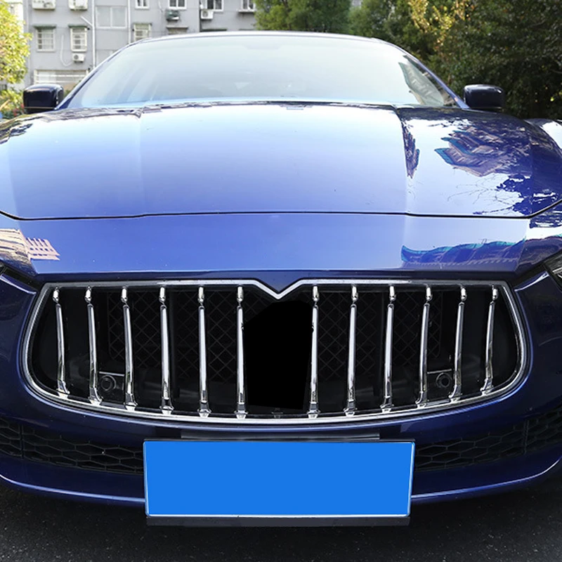 CITALL подходит для Maserati Ghibli 2013 Хромированная передняя Решетка Вентиляционная крышка формовочная полоса отделка