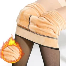 Asheywr inverno quente meia calça feminina super elástico preto fino meia calça para mulher casual moda mais veludo grosso calças femininas