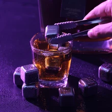 AMINNO Кубики льда из нержавеющей стали с клипсой, многоразовые кубики льда для виски-колы, охлаждающие камни из легированного металла, одобренные SGS