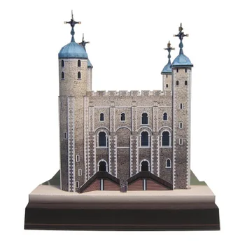 

UK Tower of London 3D Paper Model World Famous Architectural Model Three-dimensional Handmade DIY Educational Toys Collection
