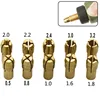 0.5-3.2mm 10pcs Electric Grinding Accessories Sets Drill Brass Electric Grinder Three-Prong Collet Chuck For Dremel Rotary Tool ► Photo 1/5