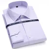 Top Quality Mens Formal Dress Shirts Long Sleeve White Pure Cotton Business Slim Fit Plus Size Office Non Iron Blouse ► Photo 2/6