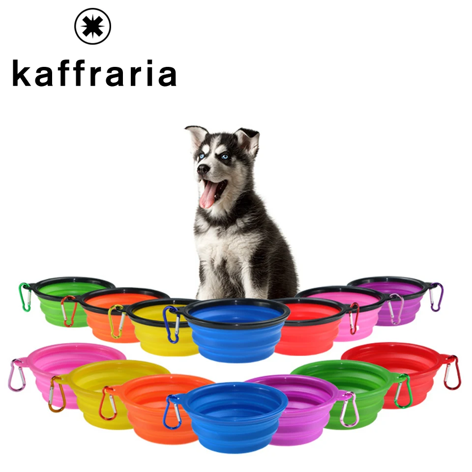 Кормушка для кошек и собак блюдо силикагелевая Складная Силиконовая миска