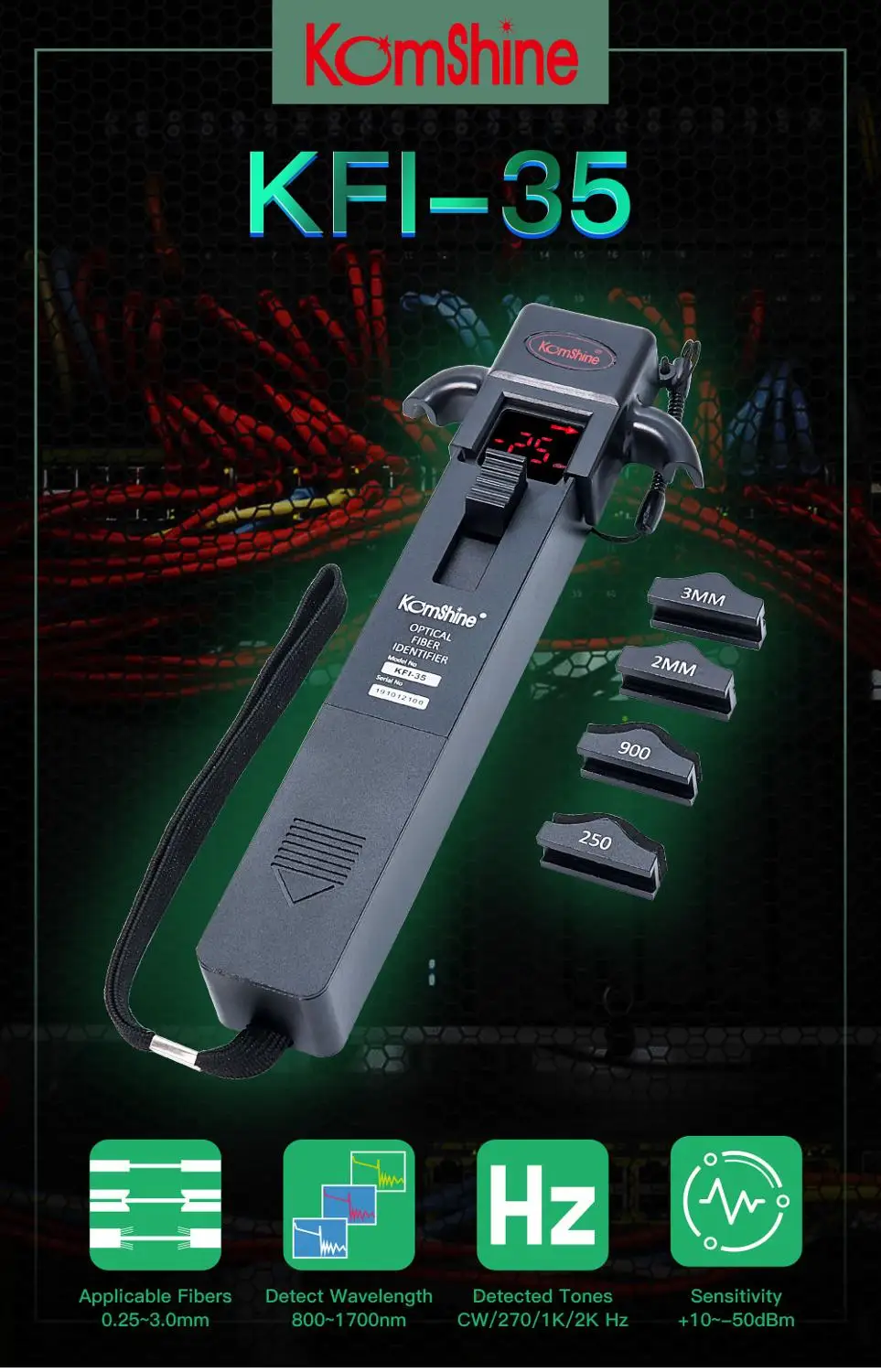 Cheap KomShine KFI-35 Optical Fiber Identifier