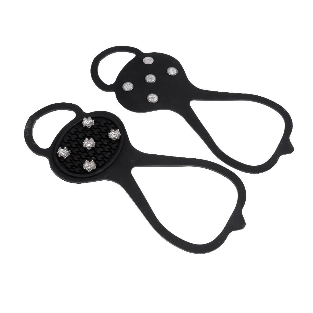 Anti Slip Snow Ice Cleats Studs Crampons Grippers Traction Spikes Shoes Boots Soles For Ice Fishing Hiking