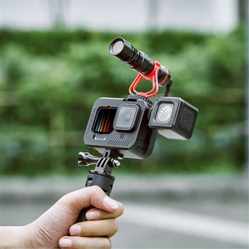 

Portable Housing Case Aluminum alloy Frame Anti-fall Protective Shell Cover for Gopro- Hero9 Action Camera Accessories