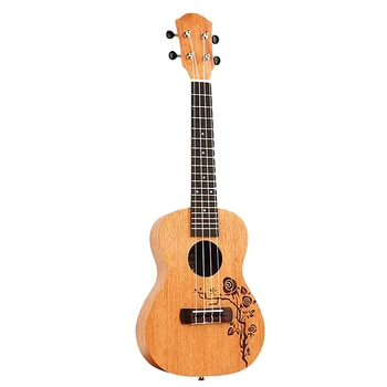 

YAEL 23 Inch 4 Strings Mahogany Ukulele Rosewood Fretboard Hawaiian Accoustic Guitar Music Instrument Rosevine