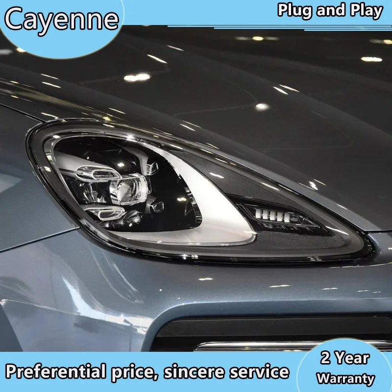 Автомобильный Стиль все светодиодный фары для Porsche Cayenne 11-14 лет для Cayenne налобный фонарь светодиодный DRL Объектив Двойной Луч H7 HID xenon объектива