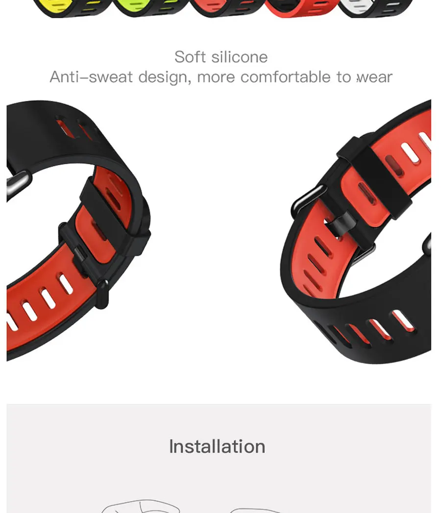 Для Xiaomi Huami Amazfit Stratos 2 2S Amazfit PACe браслет умные часы с ремнем сменный ремешок 22 мм Мягкие силиконовые наручные часы