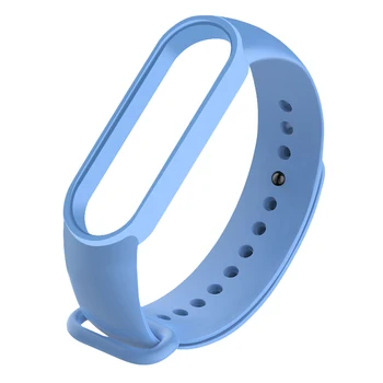 

Replaceable Bracelet Smart Watch Accessories For Xiaomi Mi Band 5 M5 Colorful Silicone Porous Anti-sweat Sports Breathable Strap