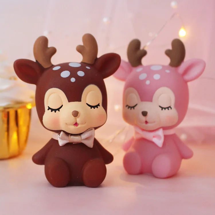 Sika Deer эпоксидный клей силиконовая форма 3D олень ароматический гипс пластырь силиконовая форма для автомобиля украшение дома Свеча «сделай сам» формы