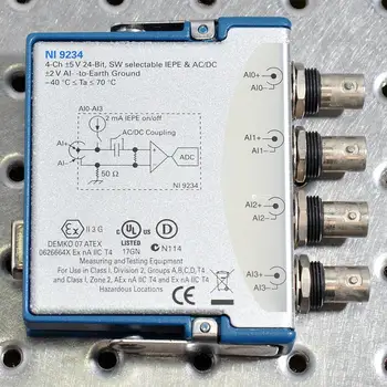 

NI 9234 4-channel ±5V 24-bit AD DC coupled dynamic signal acquisition module